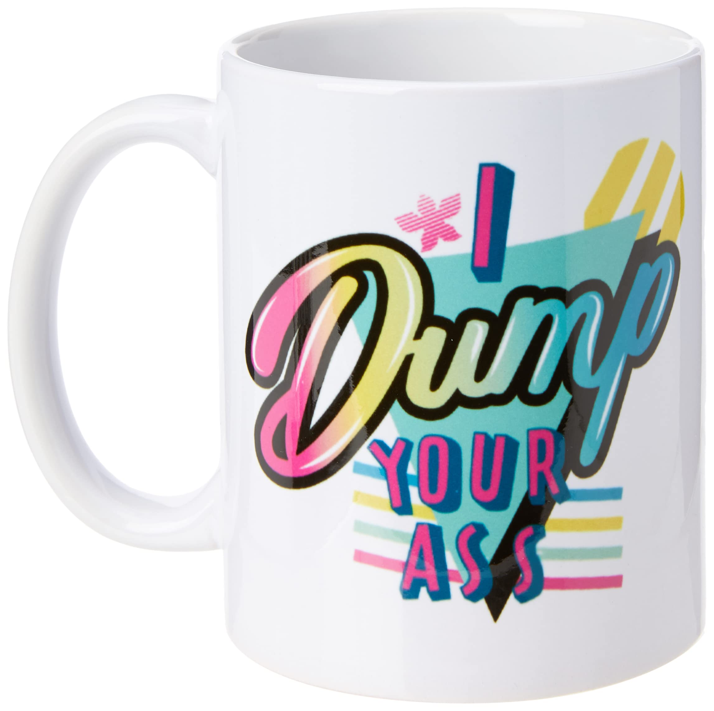 Stranger Things White Pyramid Mg25445 Ceramic Mug With I Dump Your Ass Design In Presentation Box - Official Merchandise, 11Oz/315Ml