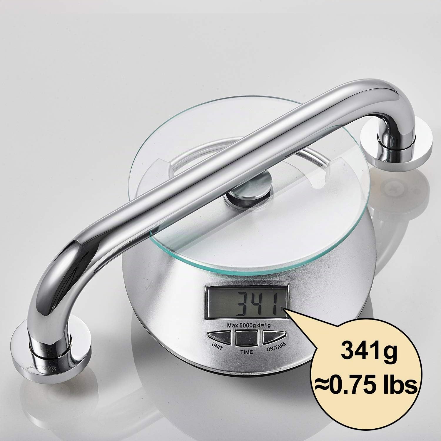 Duscharme Haltegriff für Badezimmer Anti-Rutsch-Sicherheitshandlauf Wandgriff Griff für Badewanne WC-Gleitstangen Messing Chrom poliert (30 CM)