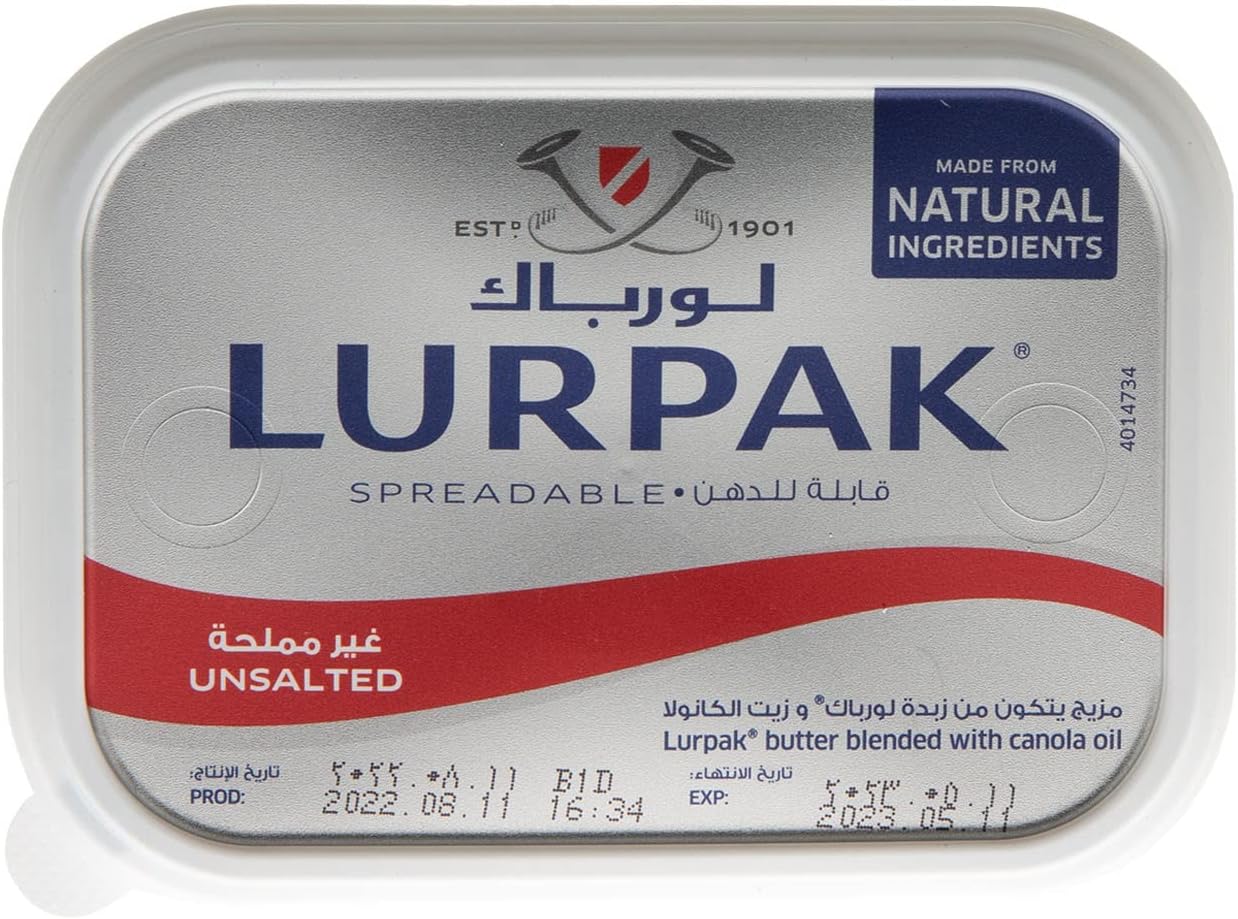 Spreadable Butter Unsalted 250g