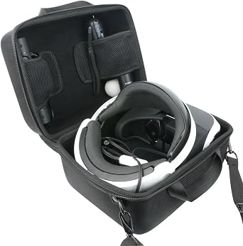 khanka Hard Travel Carrying Case for Sony PlayStation PS VR2 Glasses | EVA Hard Shell, Mesh Pocket Accessory Storage, Travel-Ready Gaming Storage, Secure Custom Fit, Protective Case Only