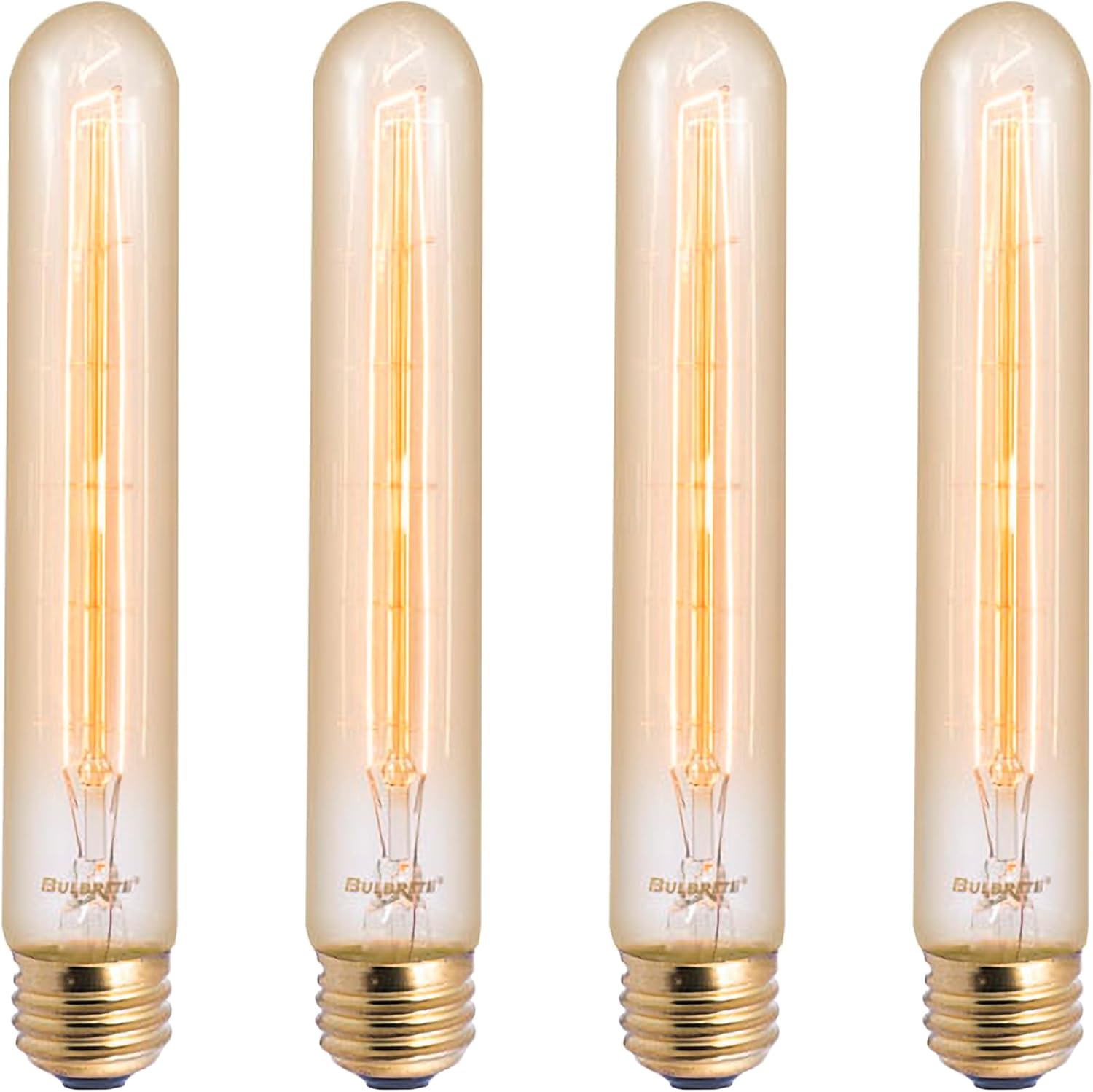 Bulbrite 133009 30 Watt Antique Clear Dimmable T9 Shaped Medium E26, Antique Clear [Set of 4]