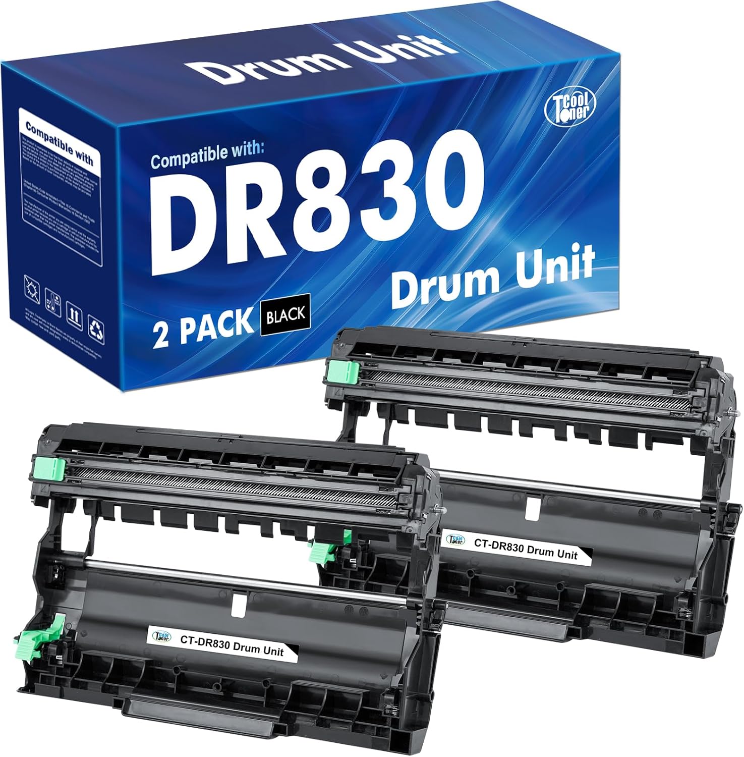 DR830 Drum Unit DR-830 Compatible for DR830 Drum Unit Brother DR 830 DR-830 for HL-L2405W DCP-L2640DW HL-L2400D HL-L2460DW HL-L2460DWXL HL-L2865DW HL-L2480DW MFC-L2807DW Printer (2-Pack)