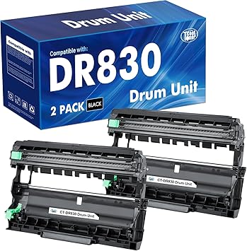 DR830 Drum Unit DR-830 Compatible for DR830 Drum Unit Brother DR 830 DR-830 for HL-L2405W DCP-L2640DW HL-L2400D HL-L2460DW HL-L2460DWXL HL-L2865DW HL-L2480DW MFC-L2807DW Printer 2-Pack,Not Toner