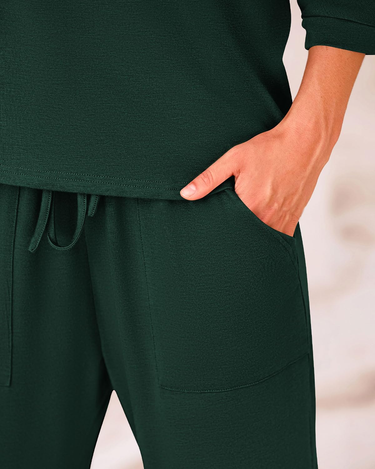 Zenlonr Abiti estivi da donna 2 pezzi 2025 top a maniche corte con spalle scoperte pantaloni lunghi con coulisse in vita elastica tuta