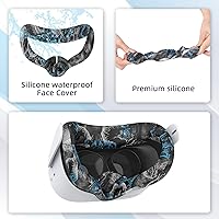 Vista 34 de Relohas Accessories for Oculus Quest 2, VR Accessory Set for Meta Quest 2, Include Controller Grip Leather Cover, VR Shell Cover, Face Cover, The