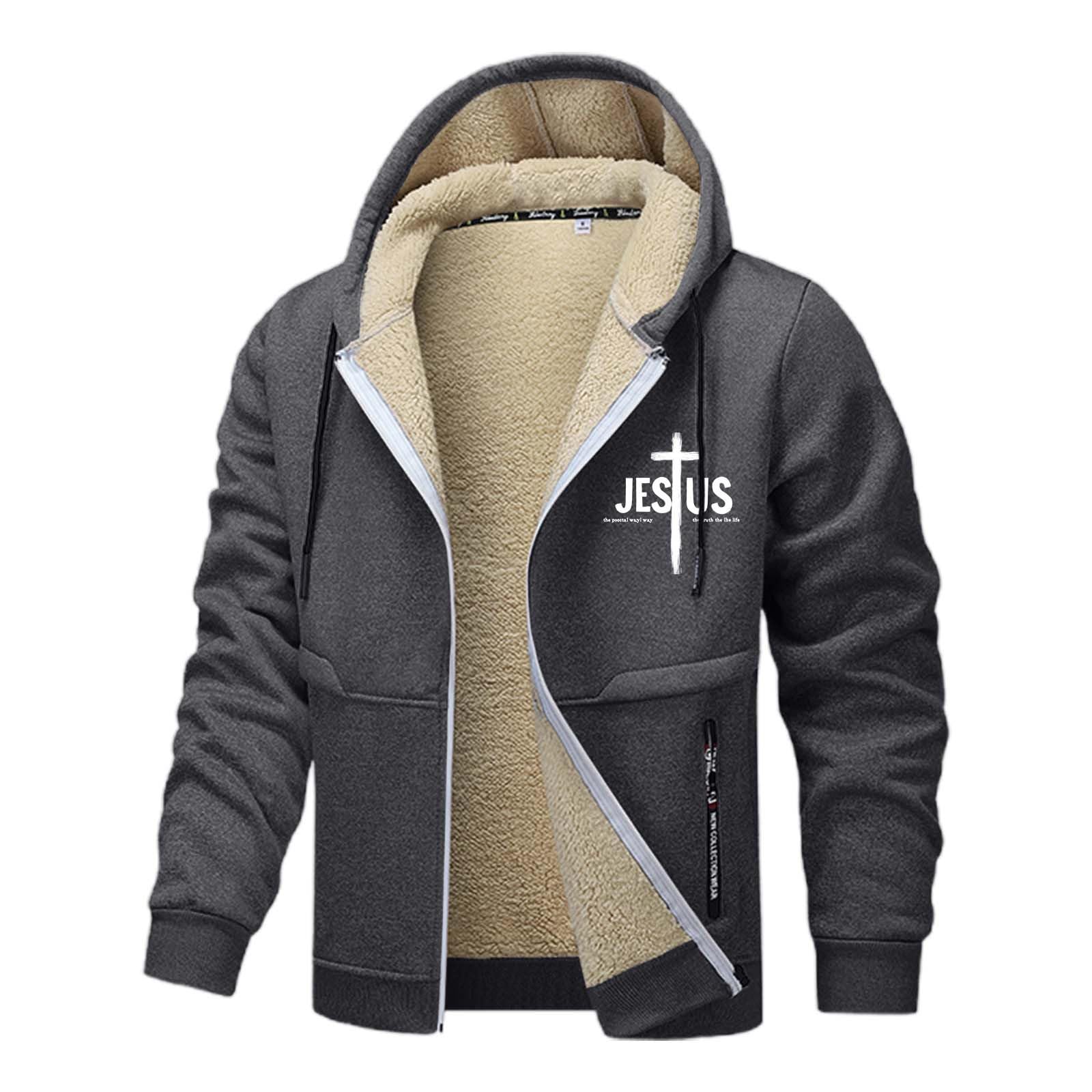 Générique Męska bawełniana bluza z kapturem, casualowa bluza z długim rękawem, kołnierz z regulowanym kapturem, do biegania Jogging Fitness Gym A122