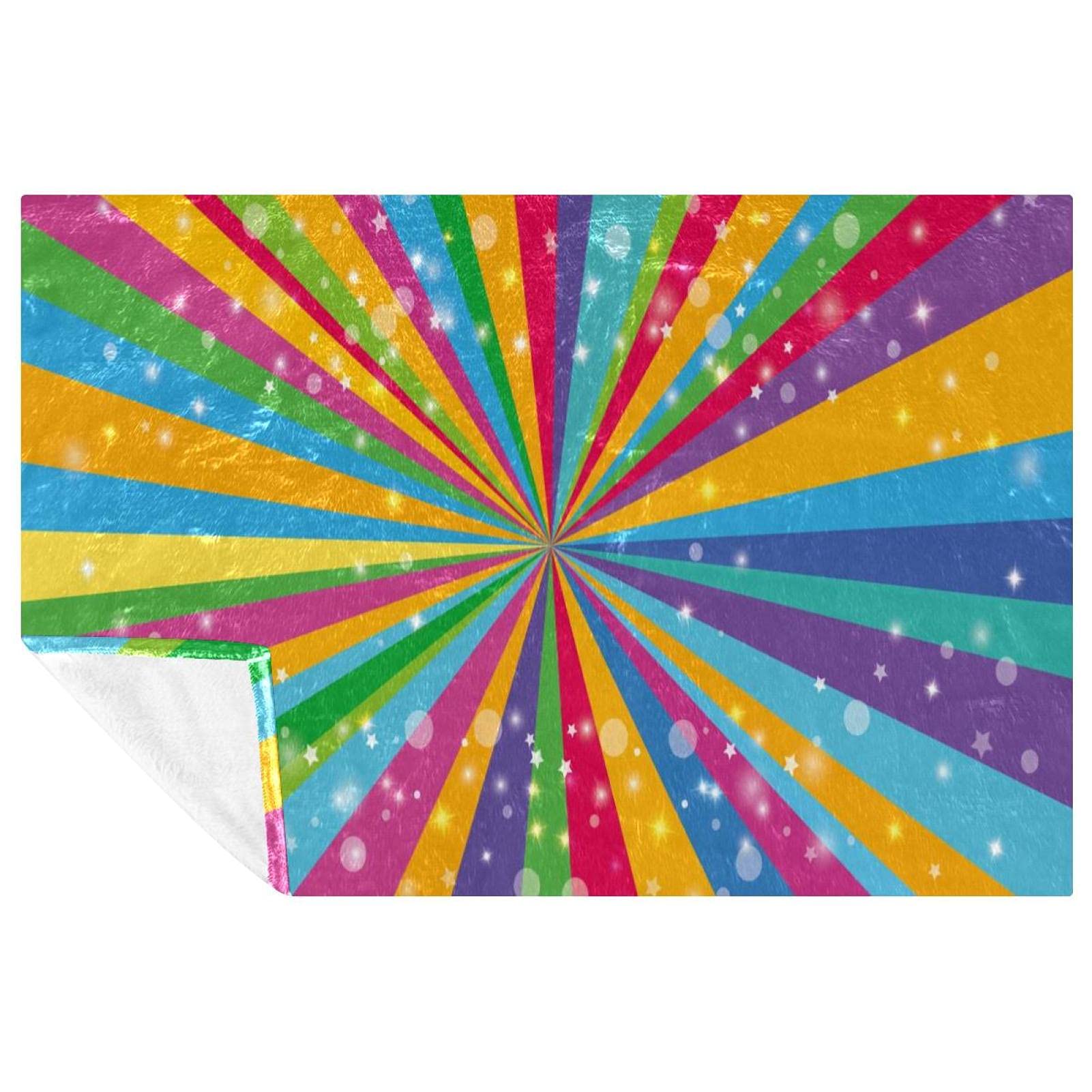 Couverture arc-en-ciel douce pour enfants et adultes, un cocon de bonheur coloré