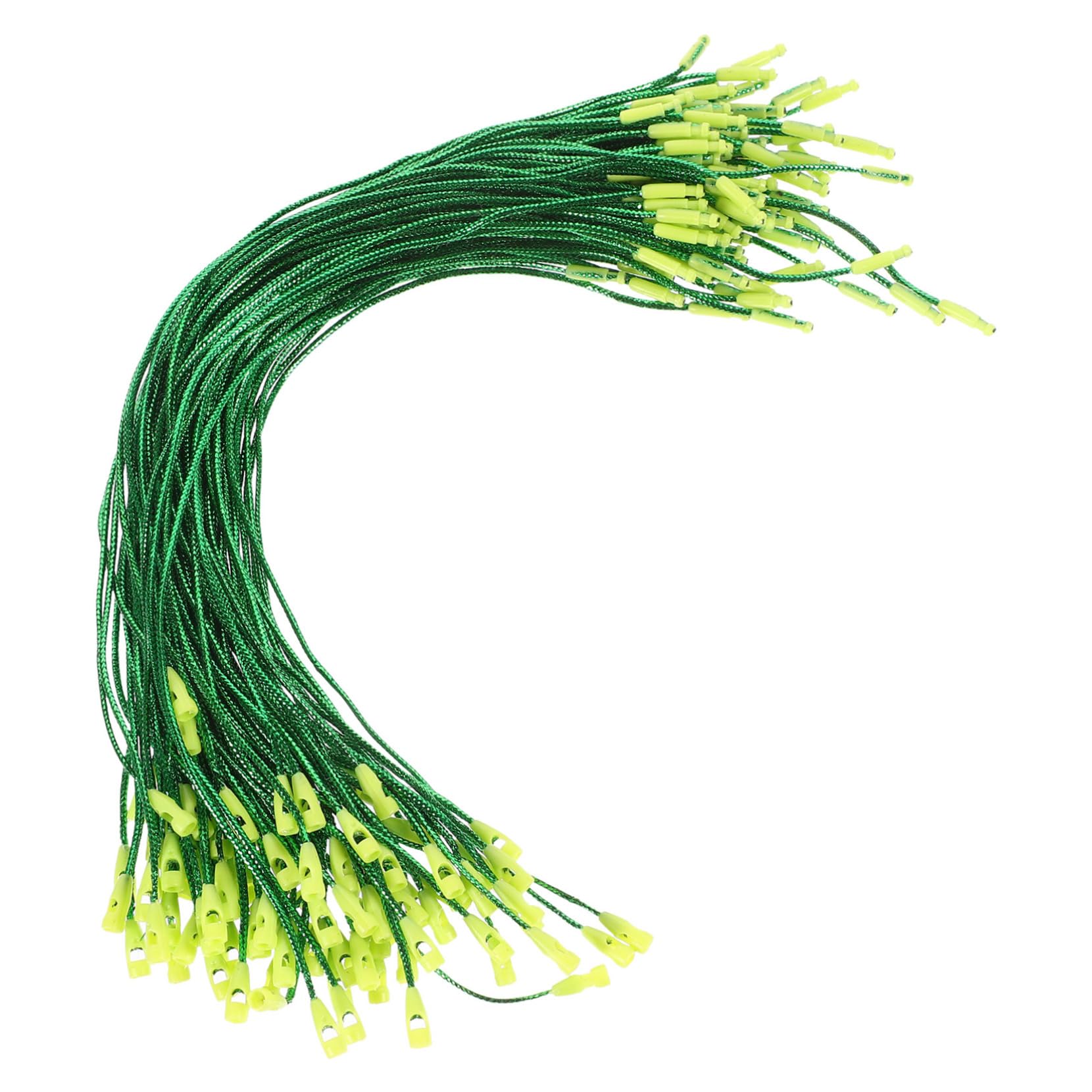 Cabilock 200pcs Christmas Ball Hangers Snap Locking Rope Ornament Loops for Tree Decor Present Tags Crafts and More for Holiday Decorations