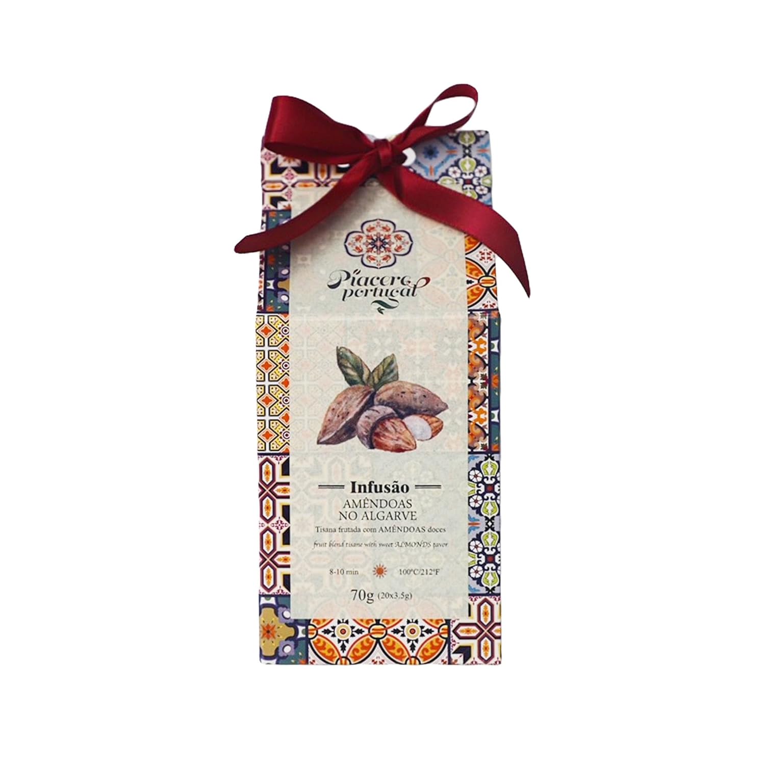 Piacere Portugal Chá - Portuguese Tea - 50g (20 tea bags) (Fruit and Almond)