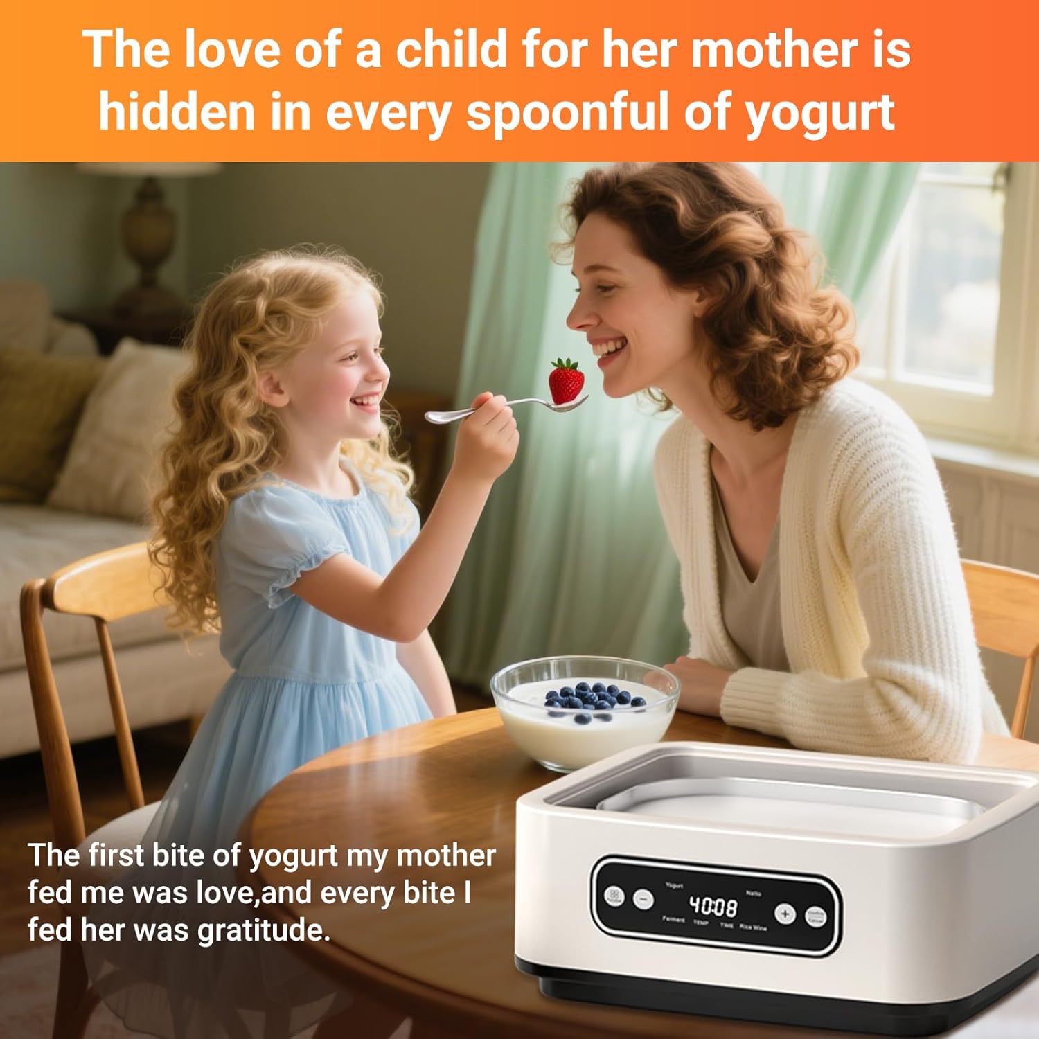 1.6L Greek Yogurt Maker with Adjustable Time and Temperature Control,Probiotic Maker with Automatic LED Display, Yogurt Maker 36 Hour l reuteri,9 BPA-Free Glass Jars & 304 Stainless Steel Inner Pot