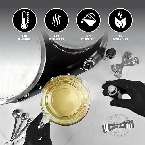 Miniatura 4 de American Soy Organics Freedom - Perlas de cera de soja para hacer velas de pilar - Suministros naturales - Sin parafina, sin cera de abejas, cera