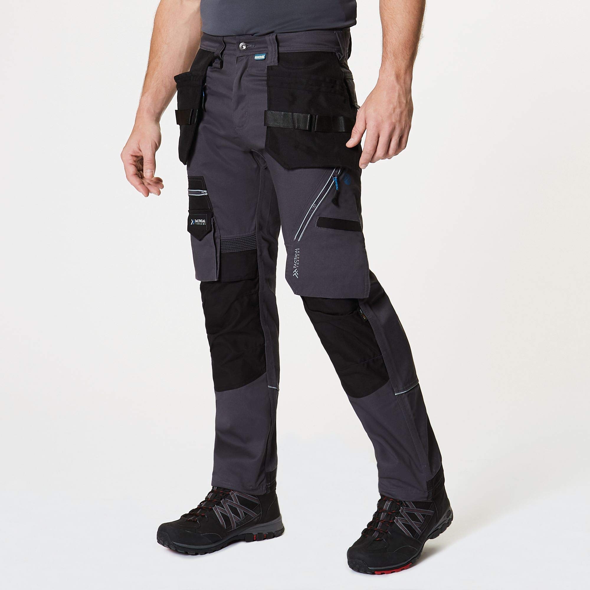 Regatta Pantaloni Da Lavoro Tactical Threads Execute Multi Tasca Con Rinforzi Trousers, Uomo, Iron, 38"