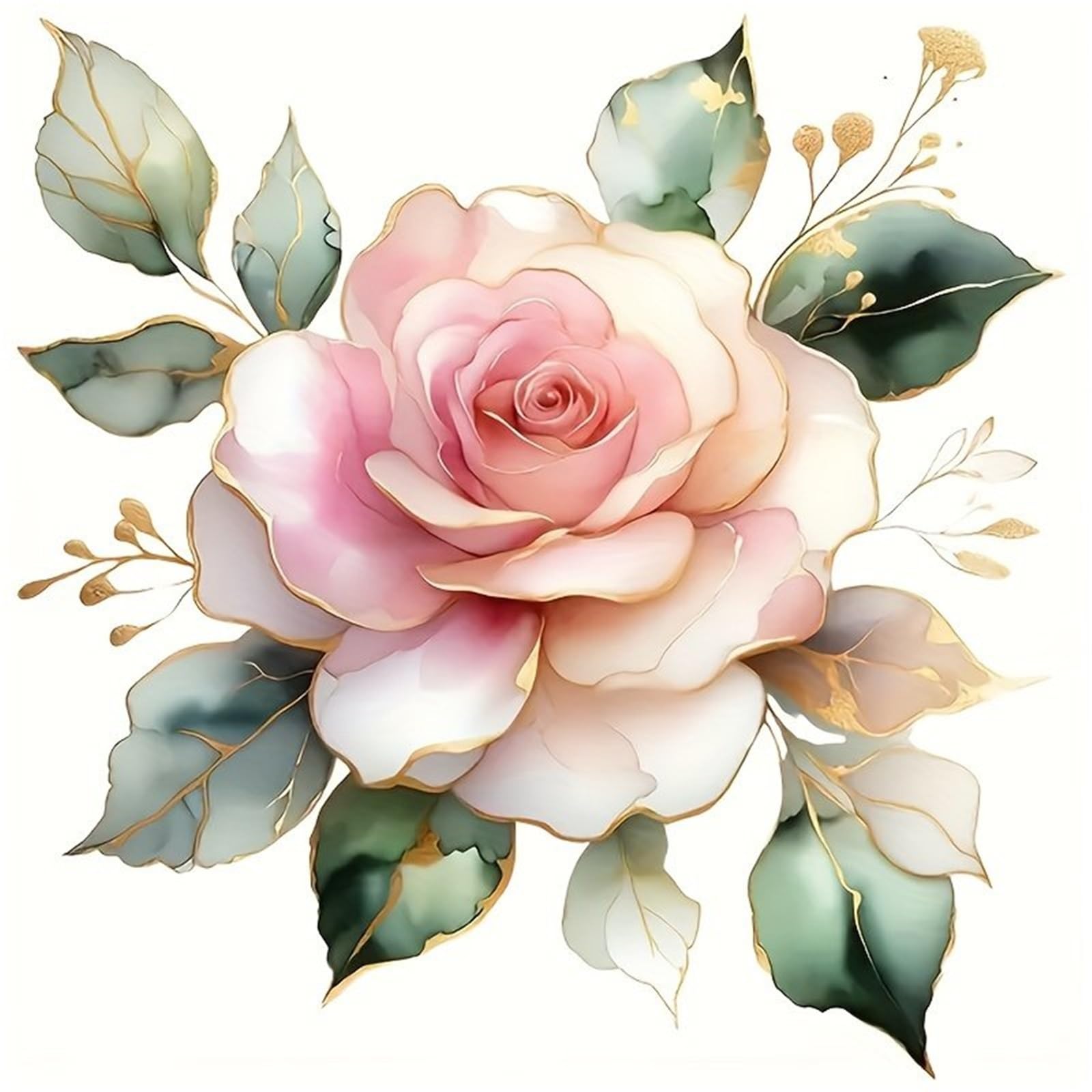 HAfgDJ Rose Sticker Decal for Motorcycle Cars, Laptops, Bottles More