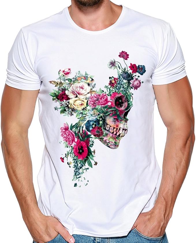 TWBB De los Hombres Camisetas de Manga Corta con ...