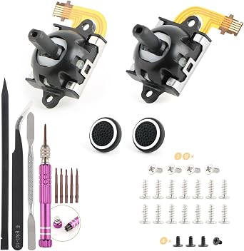 RongZy Joysticks Left/Right for PS5 Portal Hall Effect Joystick Replacement for PlayStation Portal Console Analog Thumb Stick Console with Repair Tools with Screws