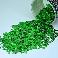 Vista 11 de Confeti Shamrock 1/4" Verde - Paquete al por menor #9075 QS0