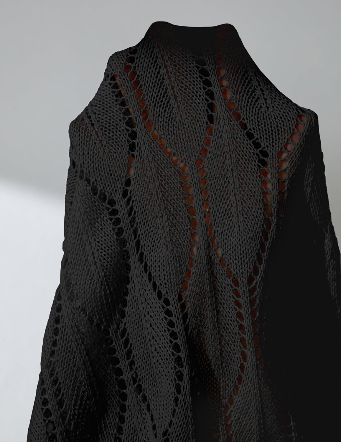 Womens Crochet Knit Waist Cinched Beach Dresses Summer 2025 Backless V Neck Bathing Suit Cover Up Mini Dress - Image 7