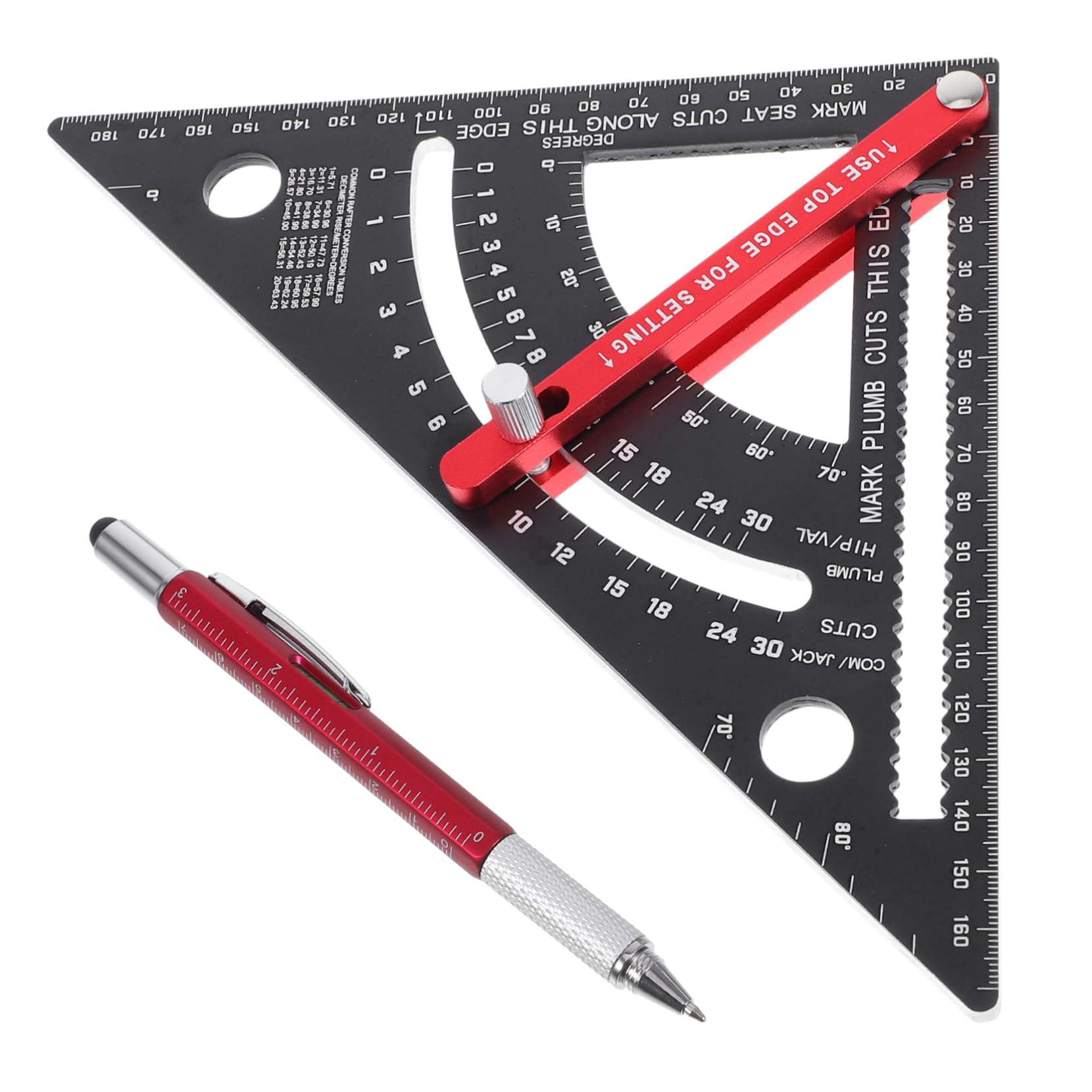 Carpenter Square Réglable 7 Pouces en Alliage D'aluminium, Présent Rentrée