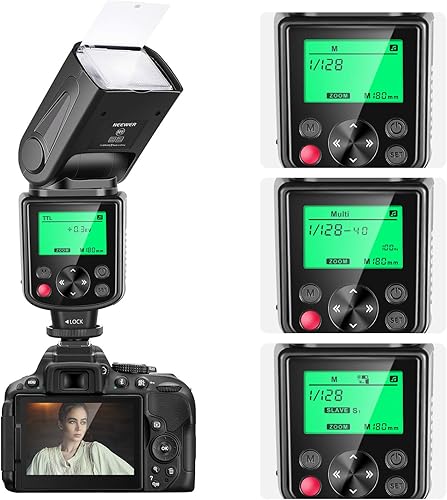 Miniatura 2 de Neewer Speedlite 750II flash de TTL con pantalla LCD para cámaras Nikon D7200, D7100, D7000, D5500, D5300, D5200, D5100, D5000, D3300, D3200, D3100,