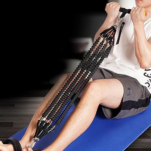 Miniatura 9 de VOSAREA Cuerda de tensión multifuncional para interiores, extractor de pedal elástico, equipo de fitness