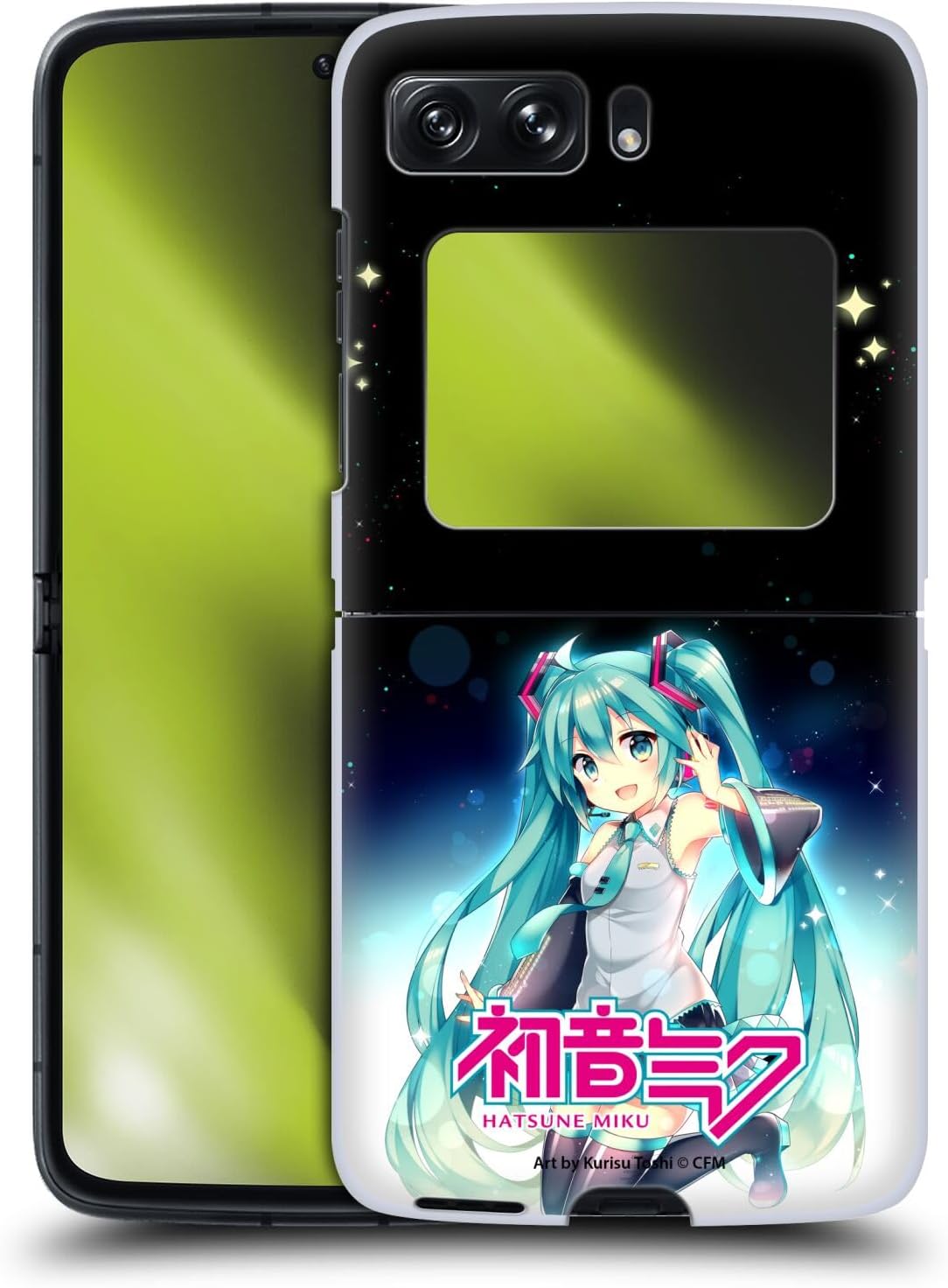 Head Case Designs Officially Licensed Hatsune Miku Night Sky Graphics Hard Back Case Compatible with Motorola Razr 2022