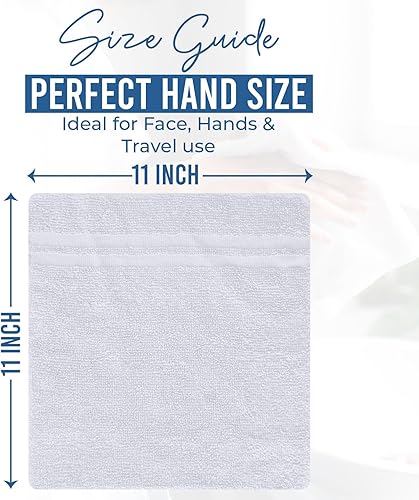 Miniatura 25 de DAN RIVER Juego de 4 toallas de baño, 27 x 54 pulgadas, 100% algodón, más grandes y ligeras, de secado rápido, súper suaves y absorbentes, toallas