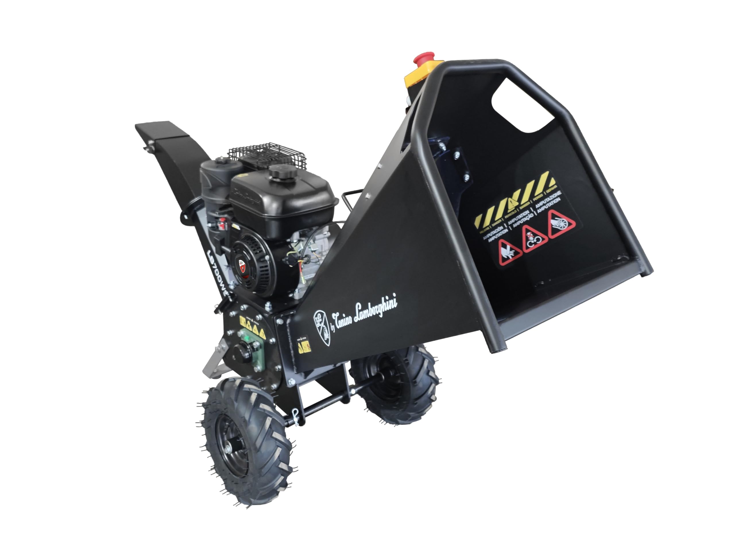 by Tonino Lamborghini GM – Broyeur de végétaux Thermique 7 CV, capacité de broyage jusqu'à 100 mm