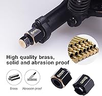 Vista 4 de HobbyPark Extensión hexagonal de latón para piezas de actualización TRX4M, extensores de cubos hexagonales de rueda extendida, espaciadores