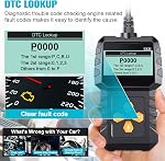 OBD2 Scanner Ease Setup Plug-Play: Clear Reset Engine Error Code Professional Code Reader Diagnostic Scan Tools with Freeze Frame/I/M Readiness for All Cars Since 1996 & Newer -LK11
