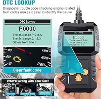 Vista 3 de Escáner OBD2 de Configuración Fácil Plug-Play: Lector de Códigos Profesional para Borrar y Restablecer Códigos de Error del Motor, Herramientas