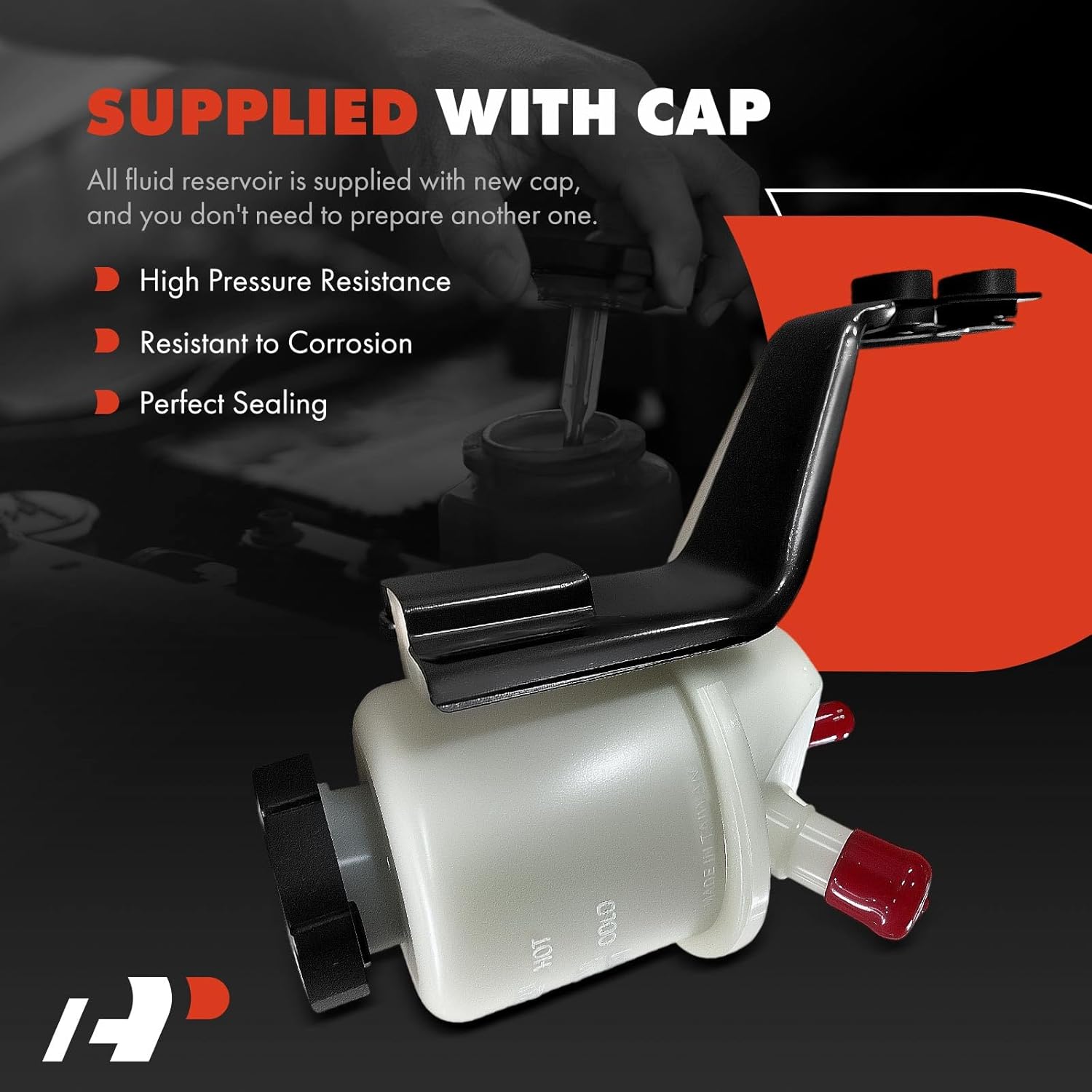 A-Premium Power Steering Reservoir/Tank with Cap Compatible with Nissan Titan XD 2016 2017 2018 2019, 5.0L