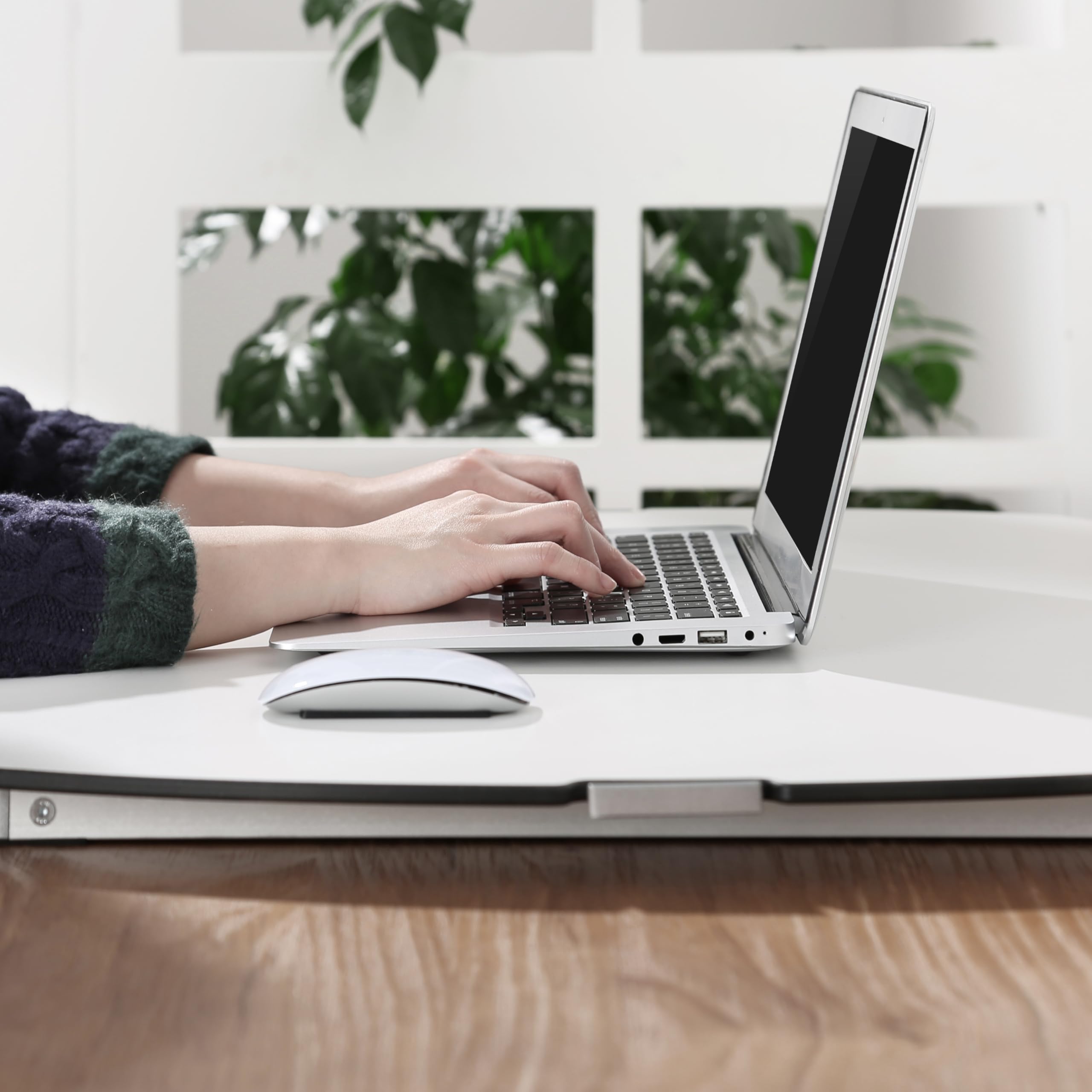 RICOO Schreibtischaufsatz höhenverstellbar TS1111 Stehpult Aufsatz Schreibtisch Ergonomisch Stehschreibtisch Tischaufsatz Stehtisch Klappbar Monitorständer