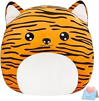 Vista 3 de LED Tiger Plush Pillow Tiger Stuffed Animal Plush Toy Plushie Toy Squishy Pillow Birthday Christmas Valentine Gift for Kids