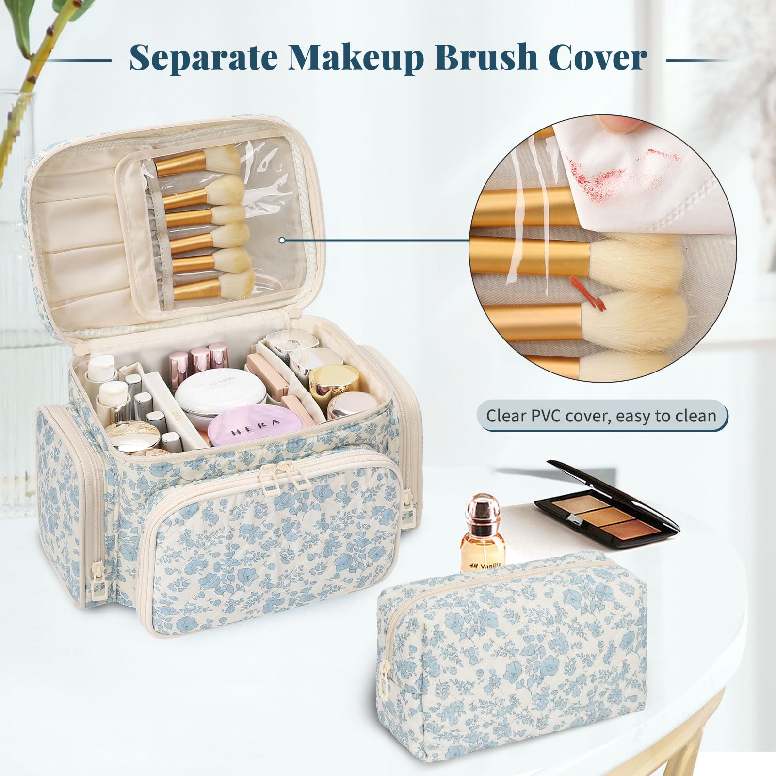 Bagmoly Makeup Bag Cosmetic Travel Organizer