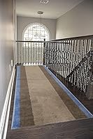 Vista 3 de Alfombra lavable de tamaño personalizado con diseño geométrico de ladrillo, alfombras extralargas para pasillos, 26 pulgadas de ancho x elige tu