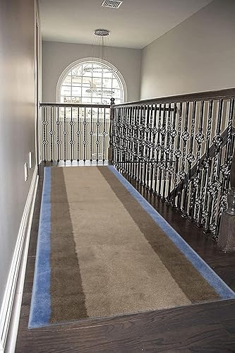 Miniatura 3 de Alfombra lavable de tamaño personalizado con diseño geométrico de ladrillo, alfombras extralargas para pasillos, 26 pulgadas de ancho x elige tu