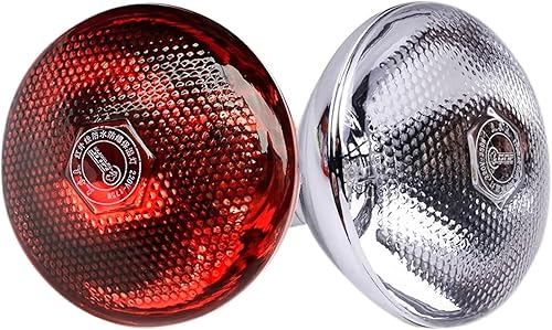 NEZIH Lámpara de calor para pollos, lámpara de calefacción infrarroja, bombilla de aves de corral, lámpara de calor infrarroja, lámpara de