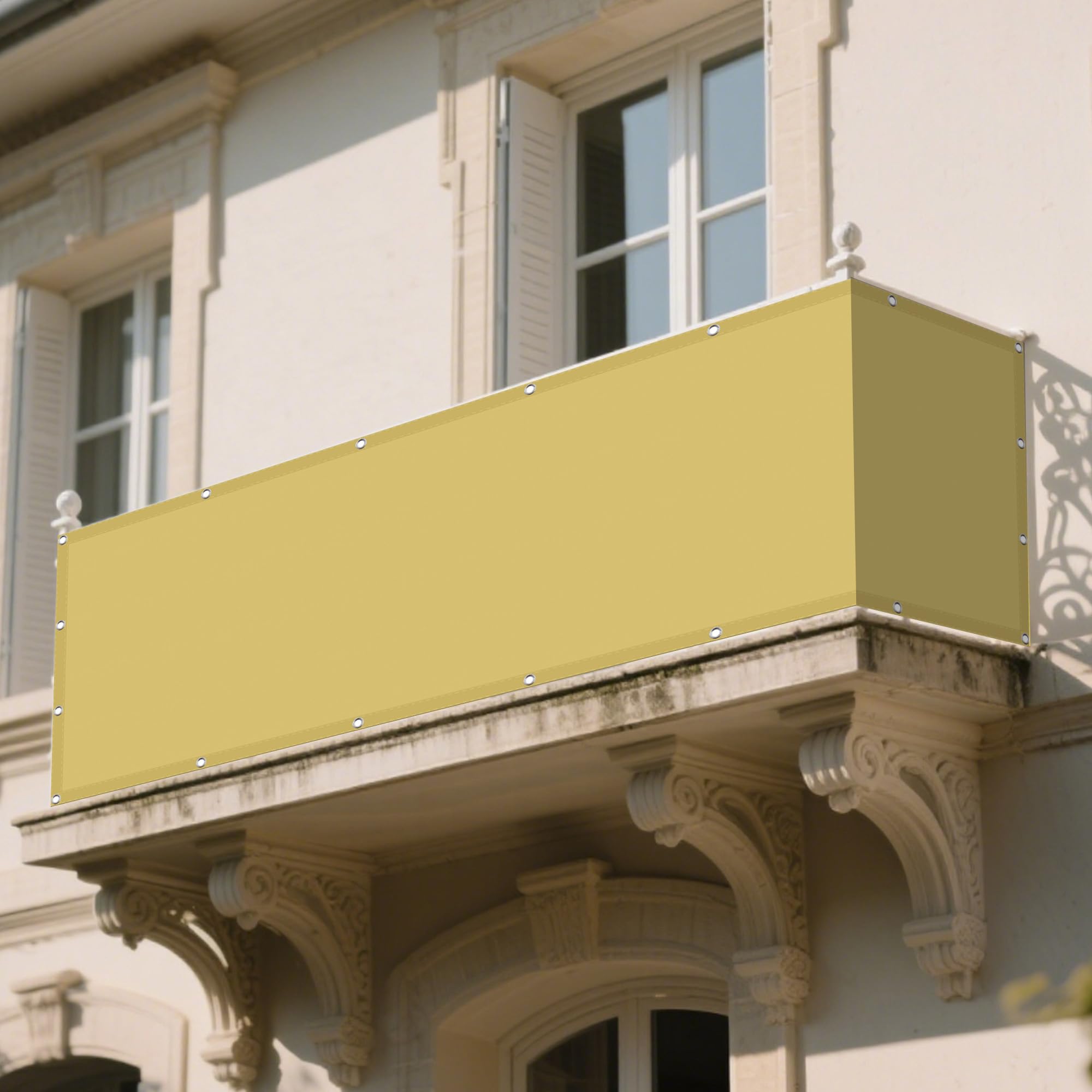 Filet d'ombrage résistant à l'eau et antidéchirure 180x800 cm jaune sable