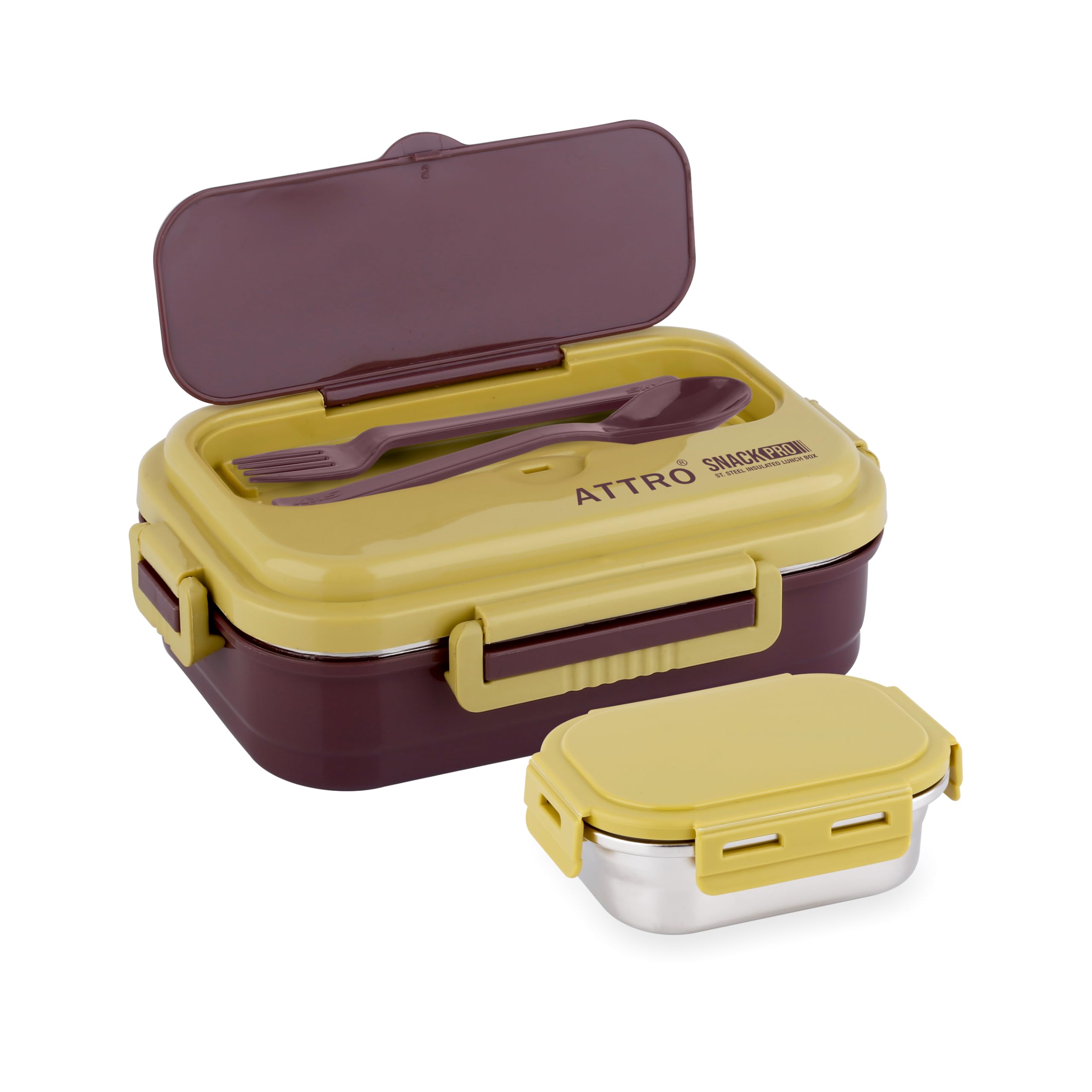 ATTRO SnackPro Lunch Box - Insulated & Leakproof -1
