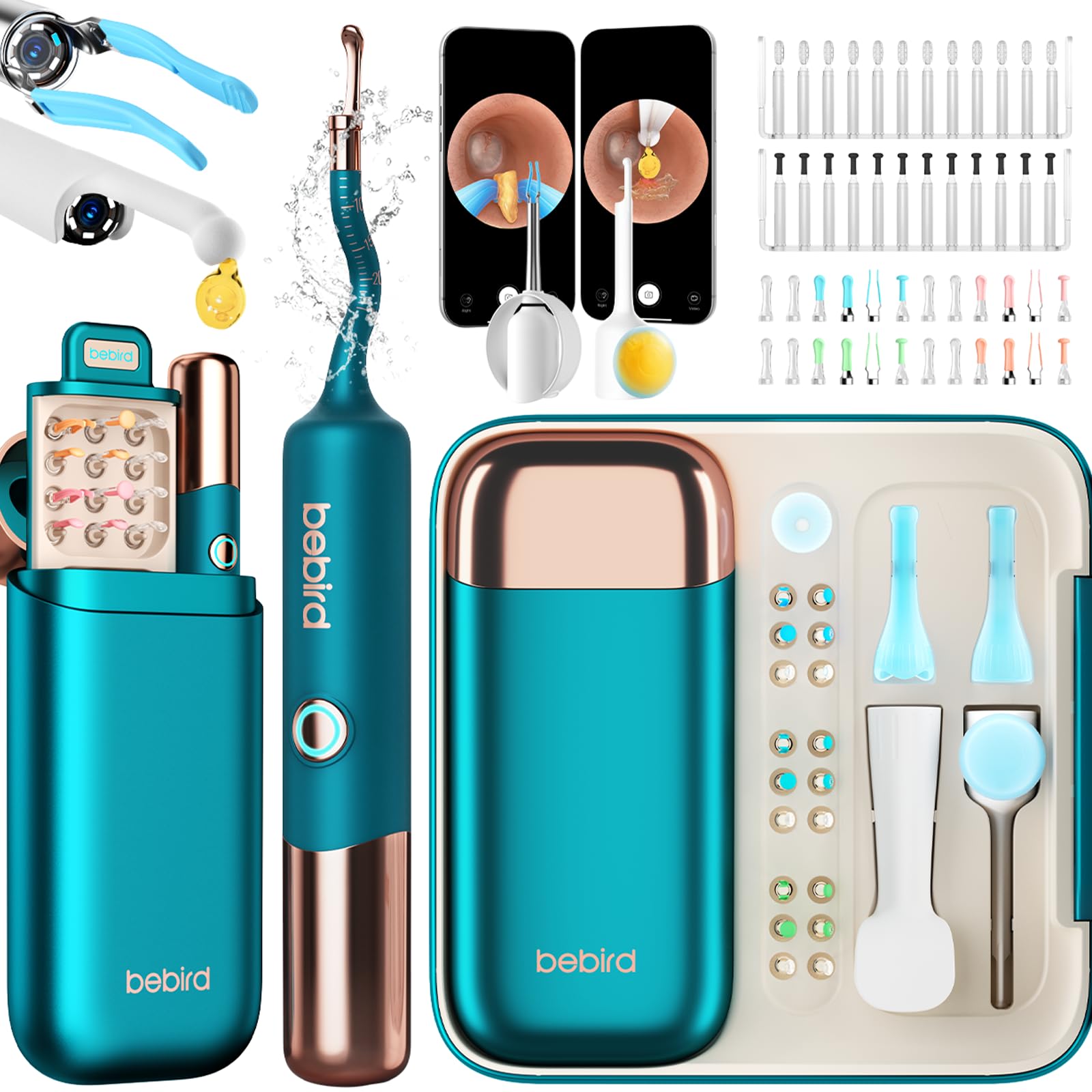 BEBIRD Earsight Ultra Camera Oreille Nettoyage - Otoscope oreille Flexible et Lumière - Kit d'ear cure pour Adultes & Enfants