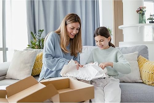 Miniatura 7 de 120 hojas de papel de seda rosa, hojas de papel de embalaje de 15 x 20 pulgadas para mudanza, papel de regalo de 10 libras, papel de periódico para