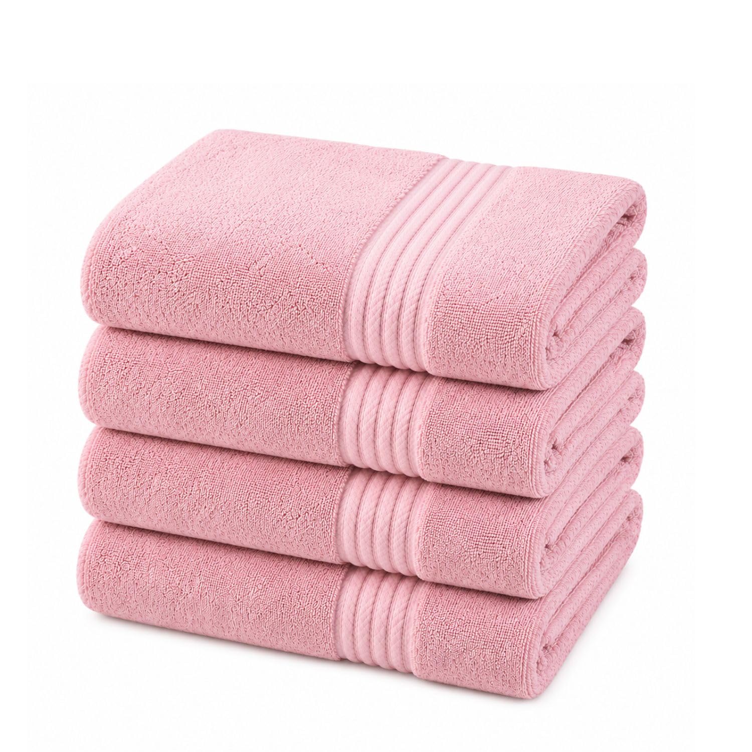 LINORA 2-Pack Cotton Bath Towels - Soft & Absorbent -27
