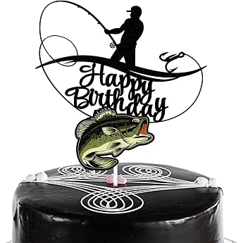Moguri Angler cake topper, fish, fishing, cake decoration, angler, birthday, cake decoration, topper, fish, fishing, birthday