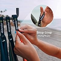 Vista 6 de 4Monster Toalla de viaje de secado rápido con estuche y mosquetón, toalla de microfibra súper absorbente para gimnasio y campamento. Compacta