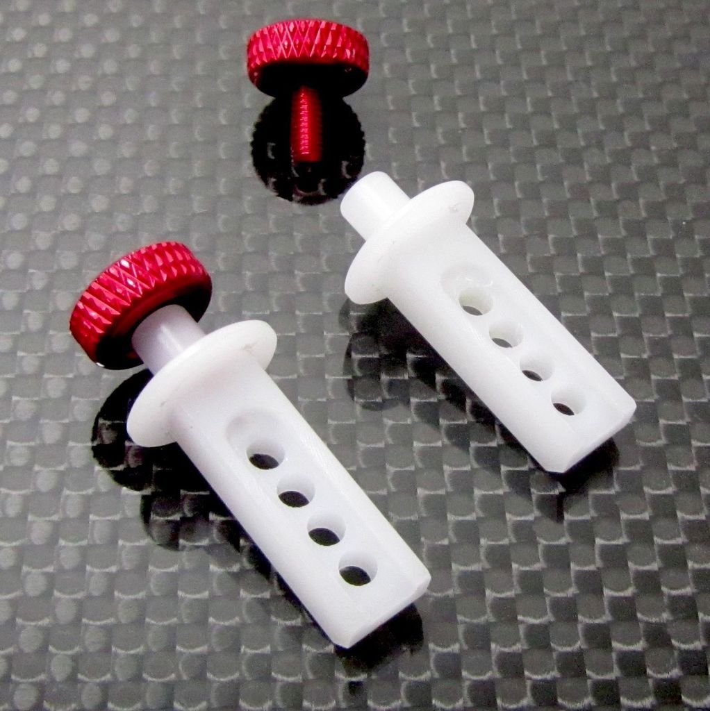 GPM Alu Front Modified Body Post Mount Mit Delrin Body Posts Für Traxxas 1/16 Mini E-Revo – 1 Set Blau