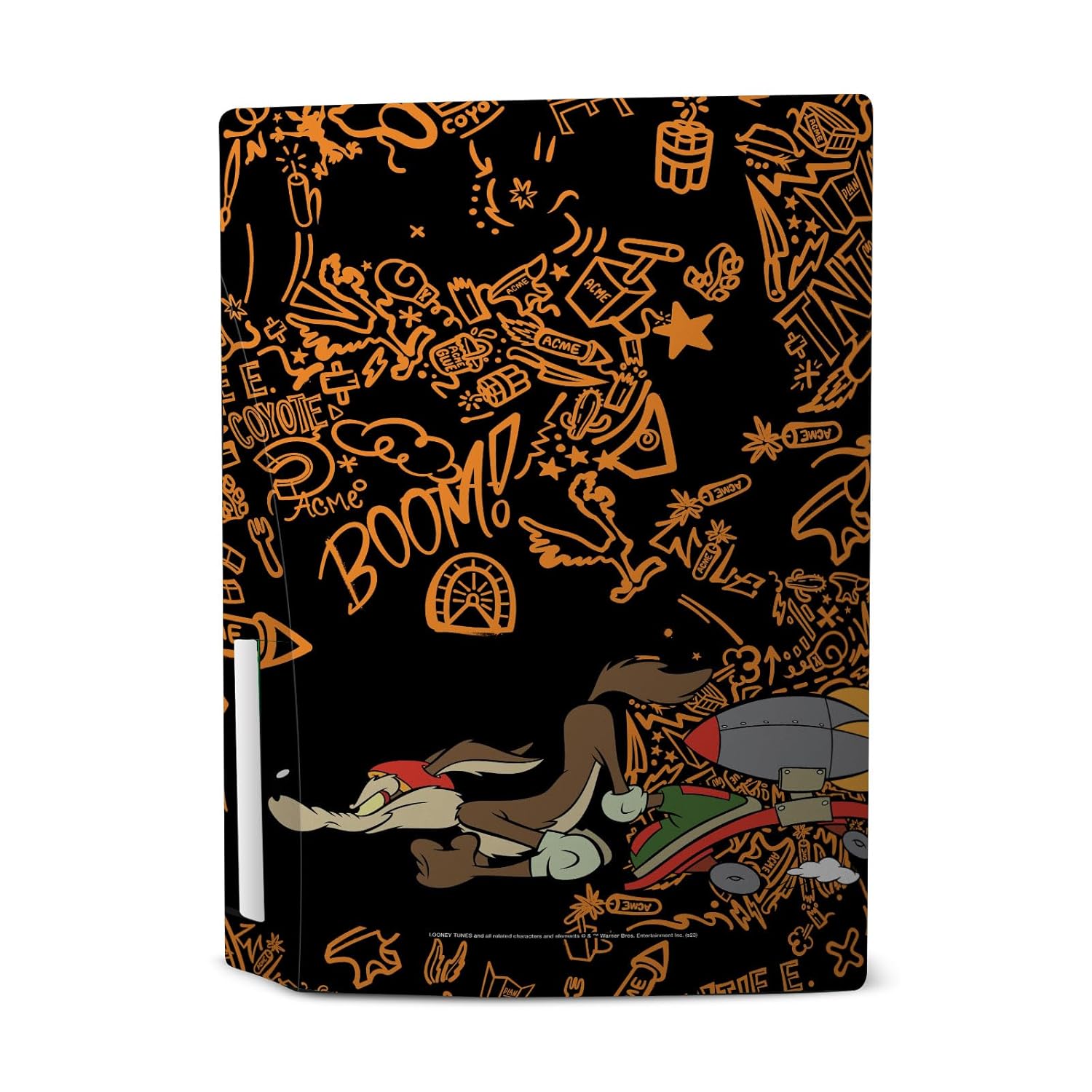 Head Case Designs Officially Licensed Looney Tunes Wile E. Coyote Graphics and Characters Vinyl Faceplate Gaming Skin Decal Compatible With Sony PlayStation 5 PS5 Disc Console & DualSense Controller
