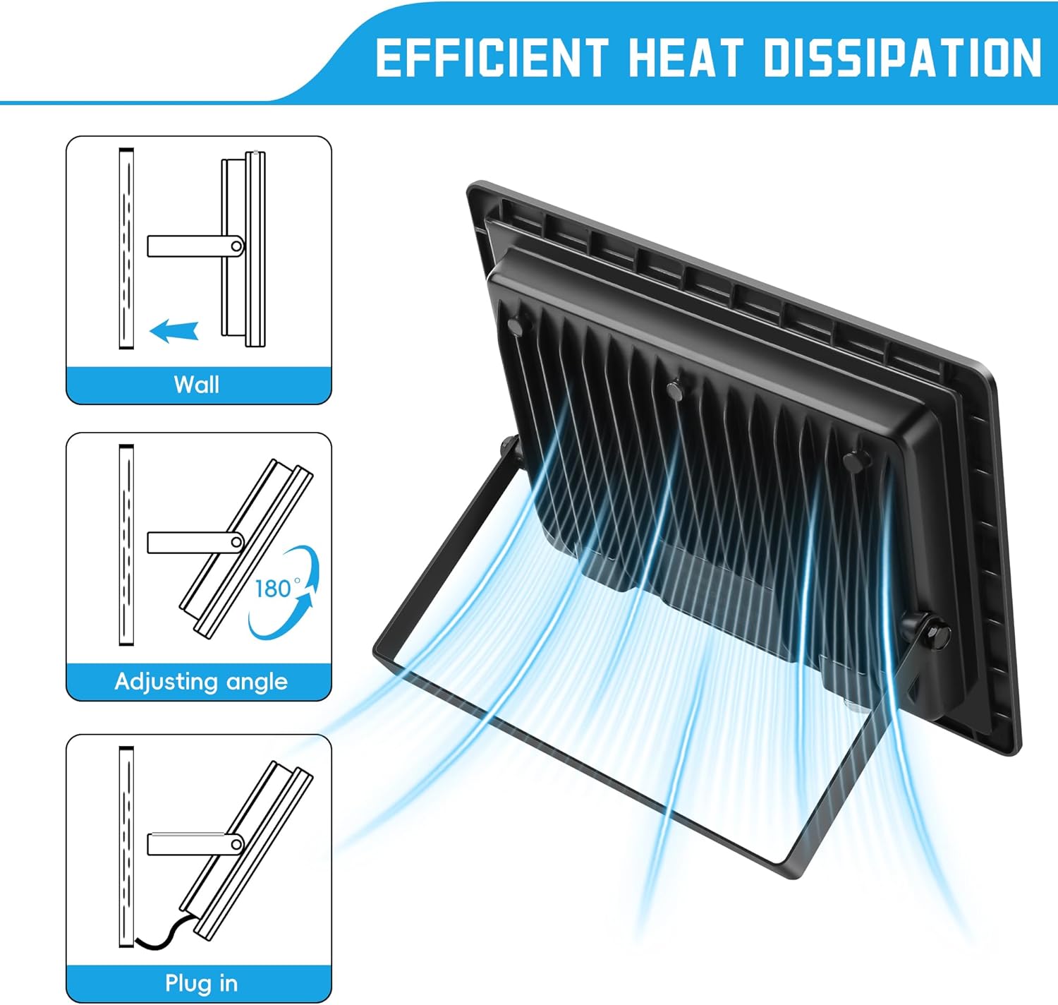 150W LED Black Lights, Blacklight Floodlight 395nm, Waterproof Purple Black Light Flood Light Fluorescent Lights Lamp for Paint, Party, Halloween Decor (3 Pack)
