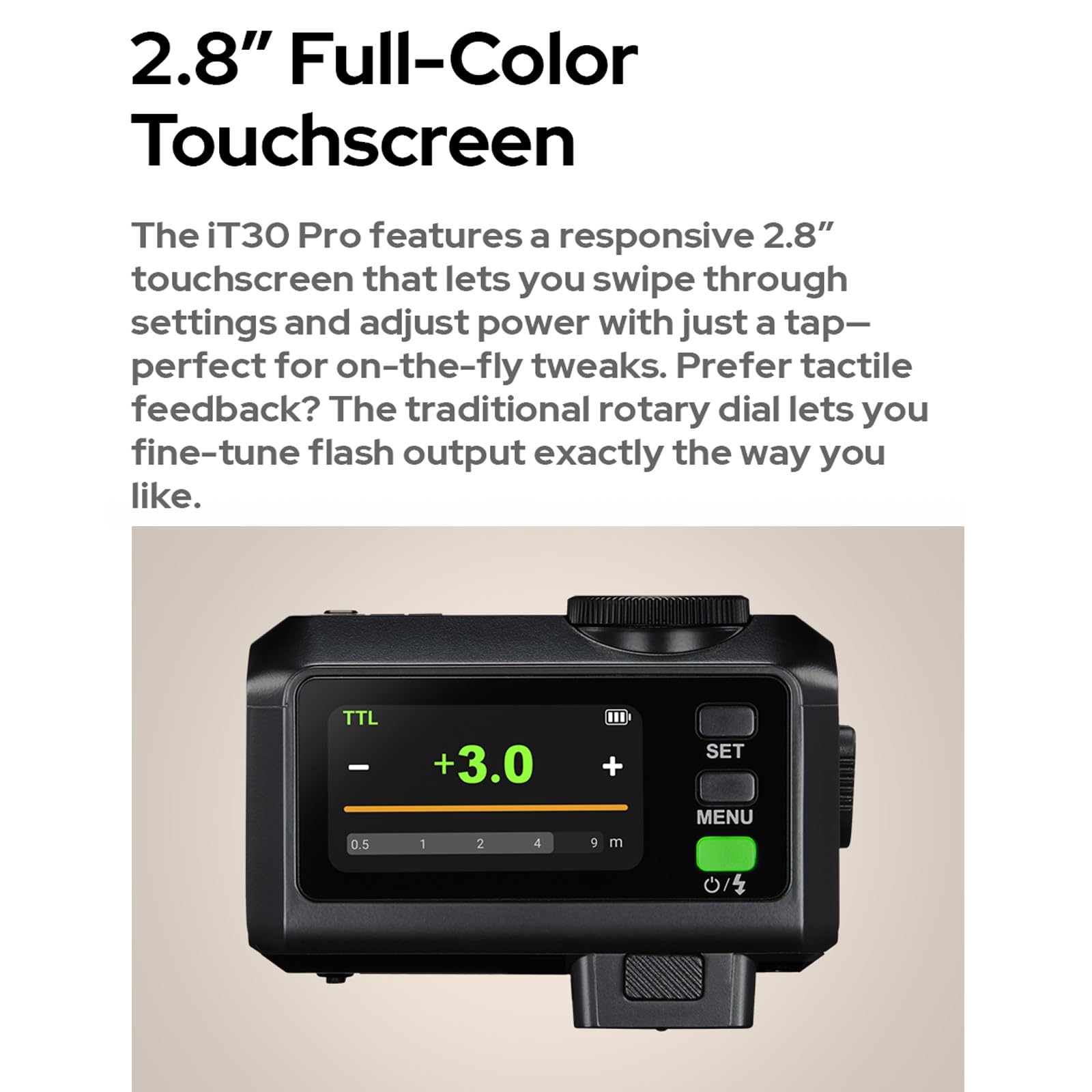 Amazon | Godox iT30Pro F 超軽量ミニ TTL カメラフラッシュ、2.4GHz