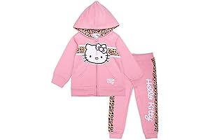 Hello Kitty Cute and Cozy Hoodie and Pants Set for Baby Girls