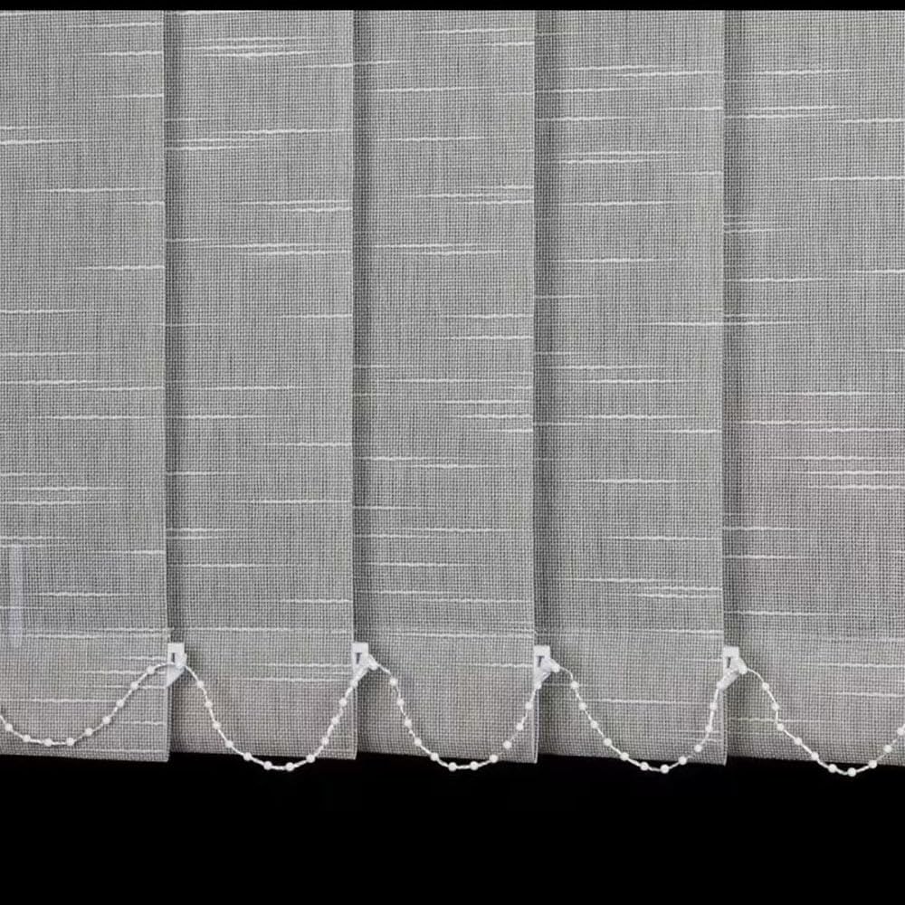 Generic Lamellenvorhang Vertikaljalousie 60% Verdunkelung Schiebevorhang | Große Lamellen Fensterrollos Sichtschutz Verdunkelungslamellen Für Heimbüros Terrasse(Grey,W 60 x H 100cm(23" x 39"))